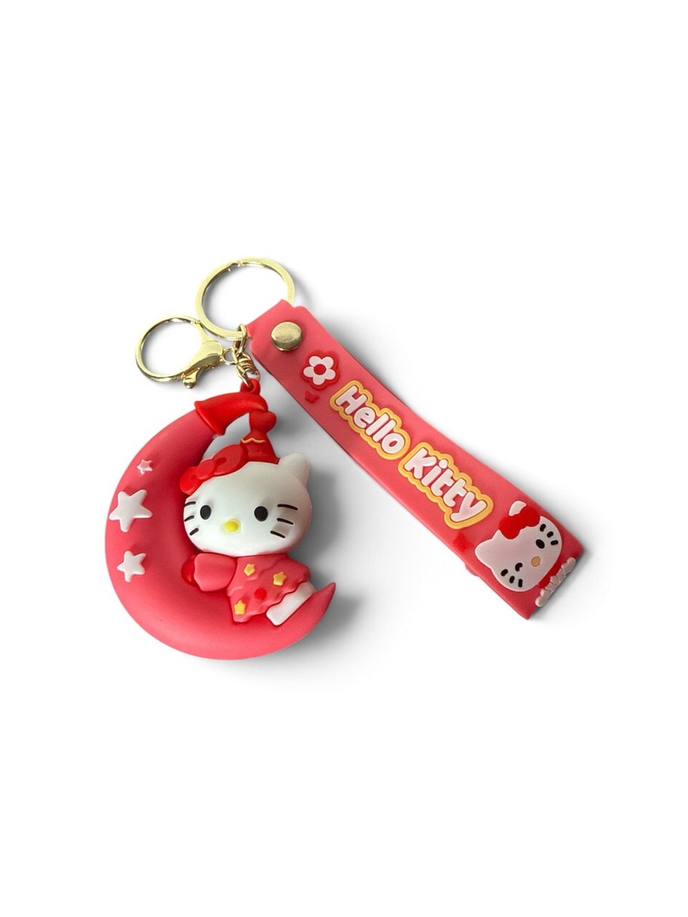 Hello Kitty Red Moon Keychain - Cute Kids Toy Accessory New